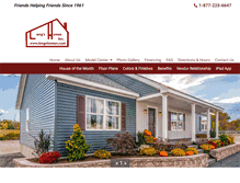 Tablet Screenshot of longshomes.com